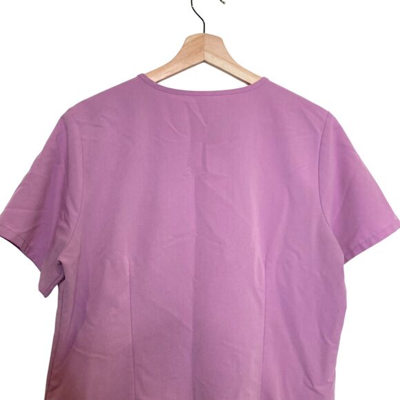 Figs Womens Large Casma Three Pocket Scrub Top Chalk Pink Limited FW1100 Medical - Picture 4 of 12